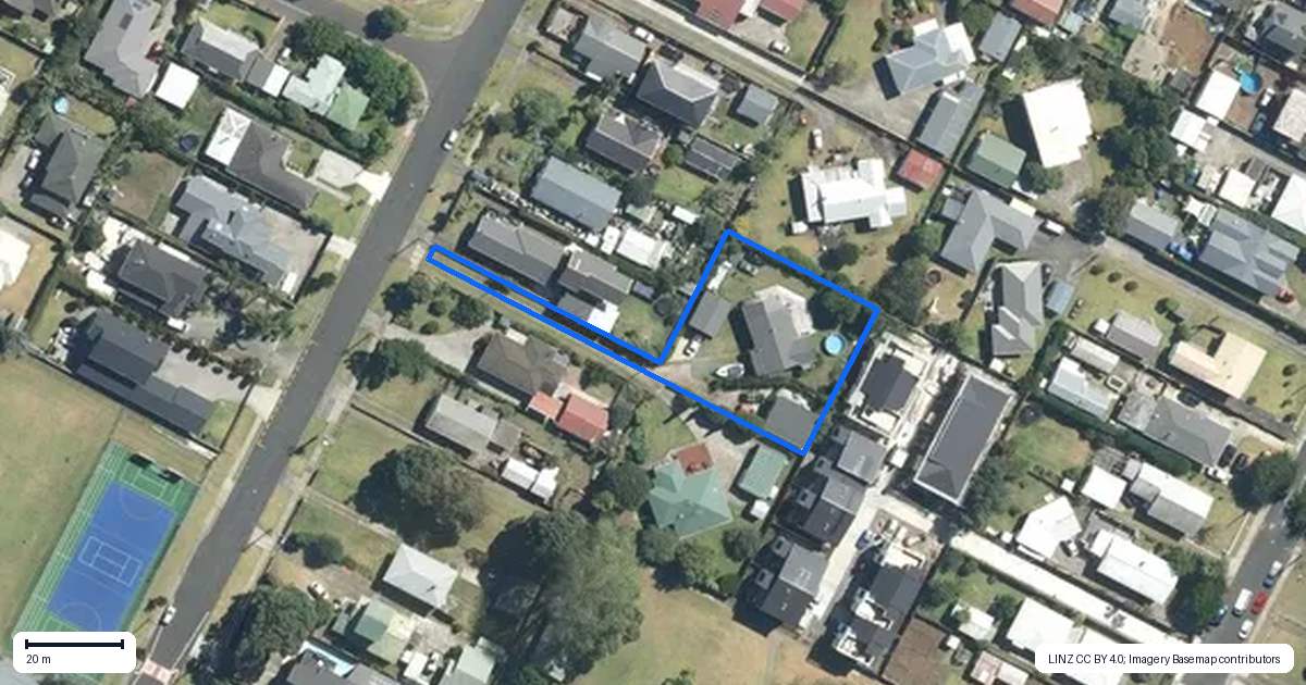 Property context map for 20 House Avenue, Mangere Bridge, Auckland