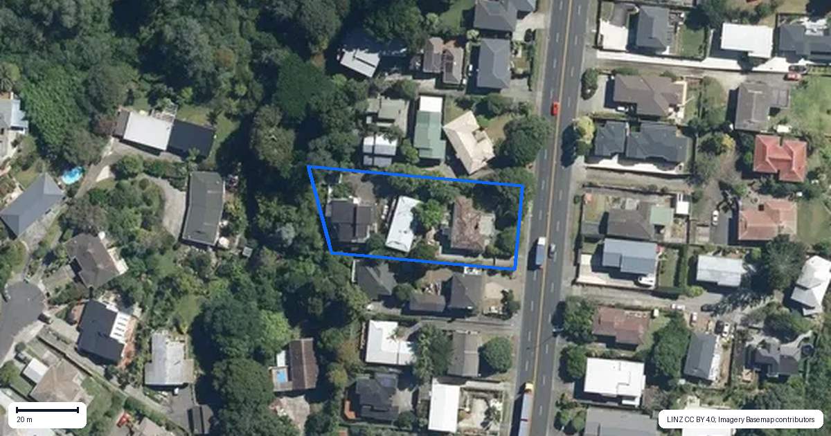 Property context map for 76 Queenstown Road, Onehunga, Auckland