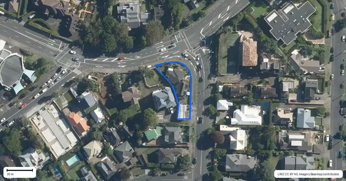 Property context map for 513 Remuera Road, Remuera, Auckland