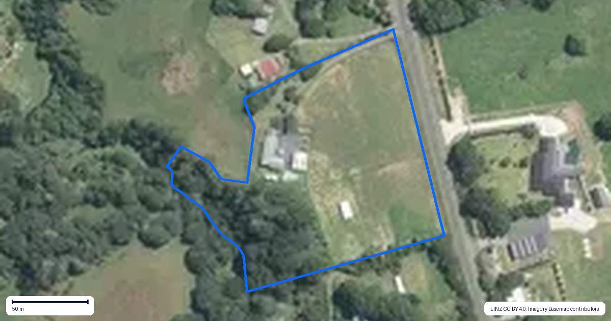 Property context map for 1556B Great South Road, Ramarama, Drury
