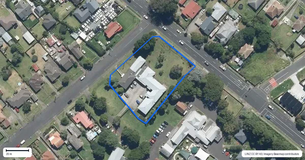 Property context map for 2 Beatty Street, Otahuhu, Auckland