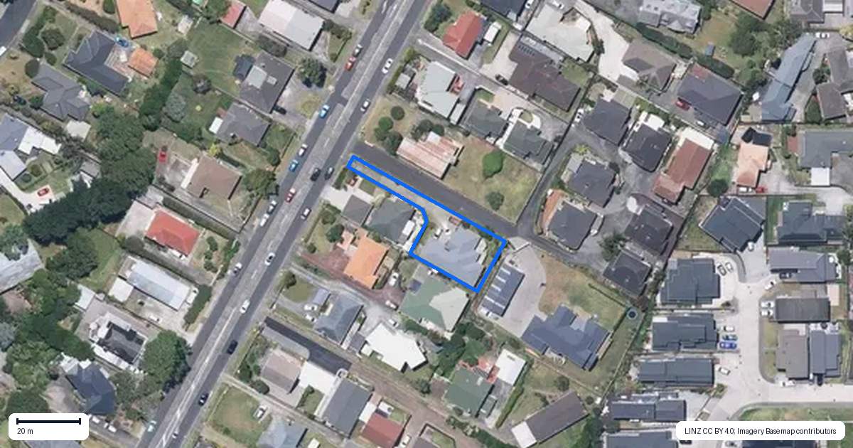Property context map for 90A Ridge Road, Howick, Auckland