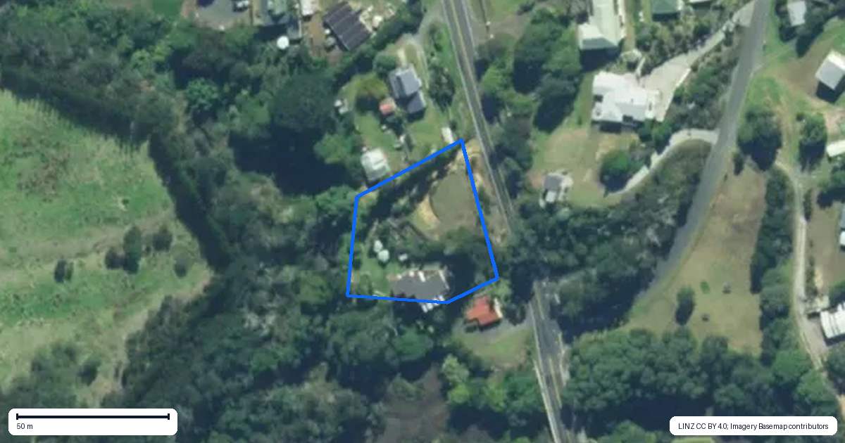 Property context map for 4187 Far North Road, Pukenui