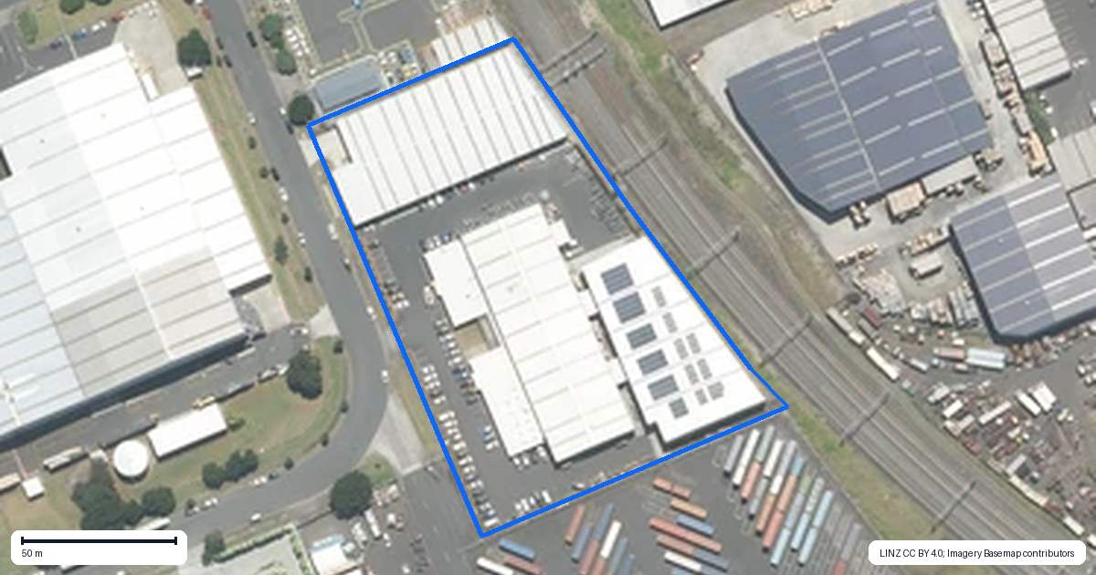 Property context map for 80 Langley Road, Wiri, Auckland