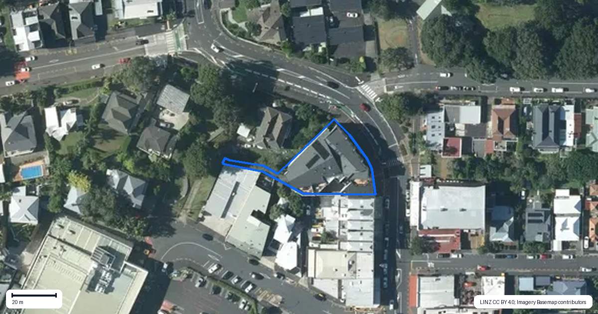 Property context map for 1C/105 Victoria Road, Devonport, Auckland