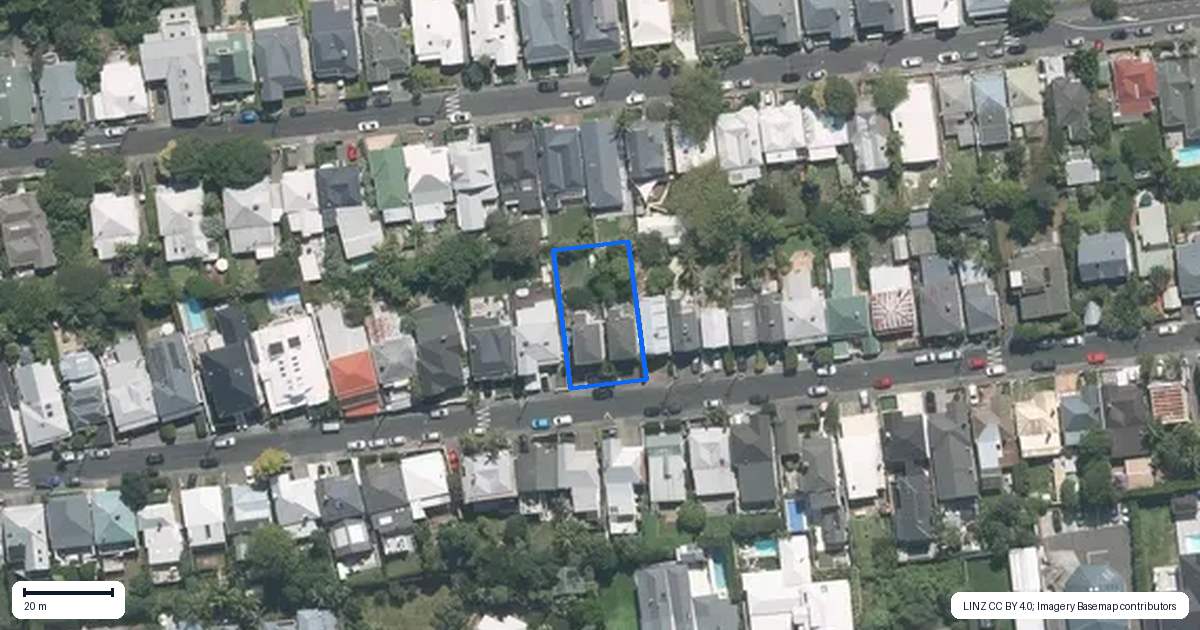 Property context map for 37 Summer Street, Ponsonby, Auckland