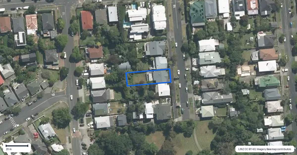 Property context map for 25 Farrar Street, Grey Lynn, Auckland