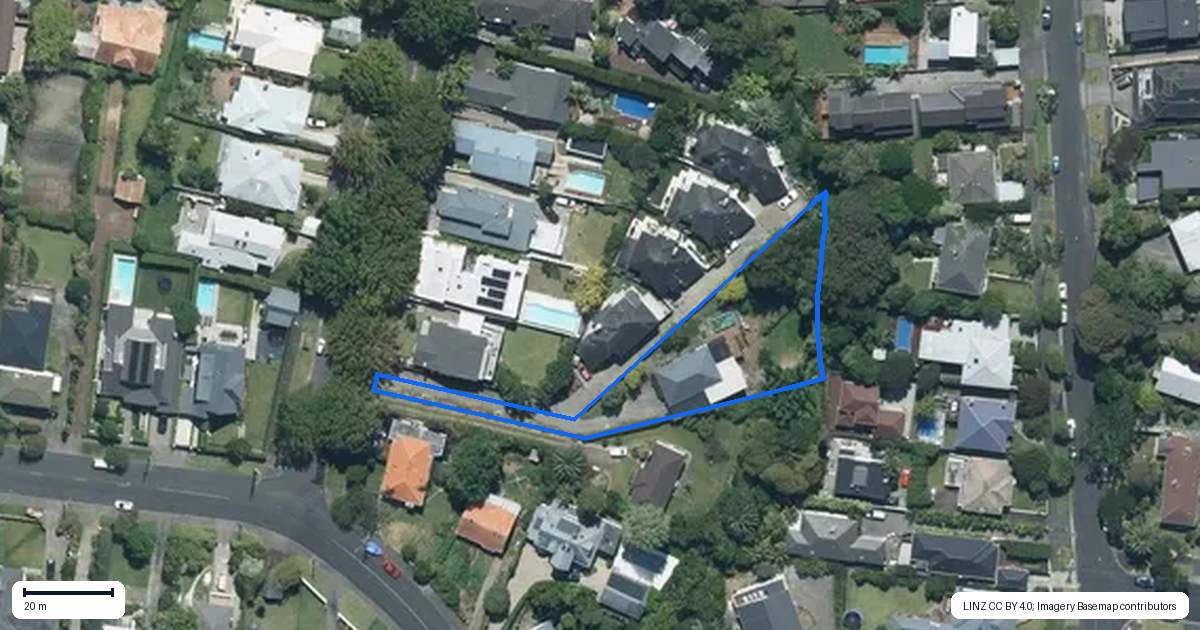 Property context map for 56 Mahoe Avenue, Remuera, Auckland