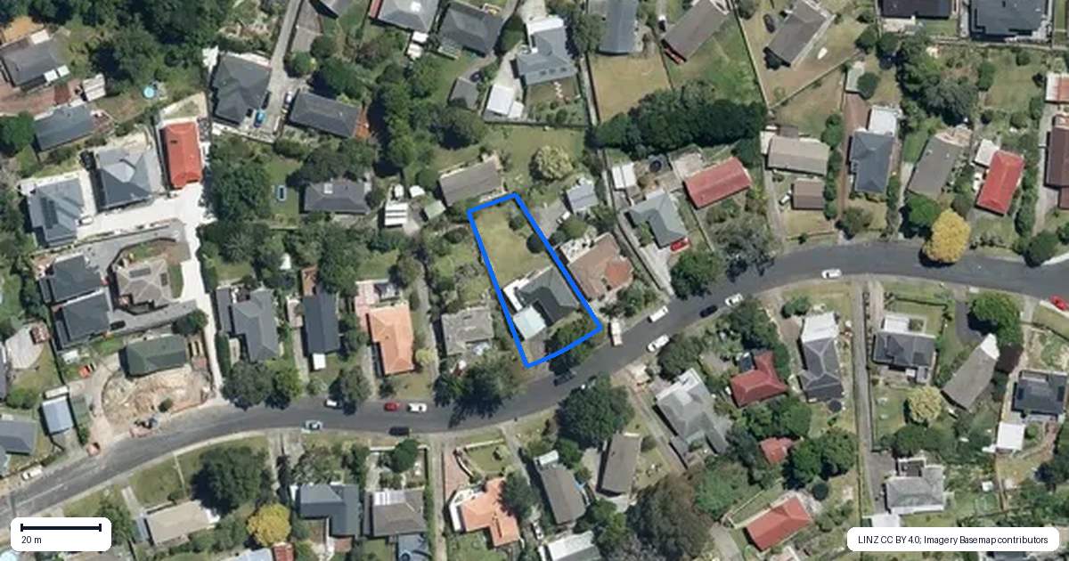 Property context map for 20 Terra Nova Street, Glen Eden, Auckland