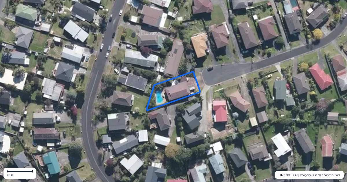 Property context map for 21 Darlington Place, Glendene, Auckland