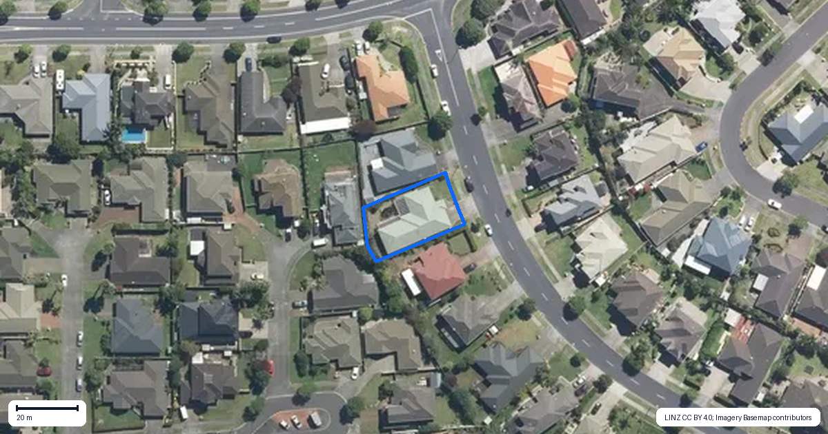 Property context map for 5 Point View Link, East Tamaki Heights, Auckland