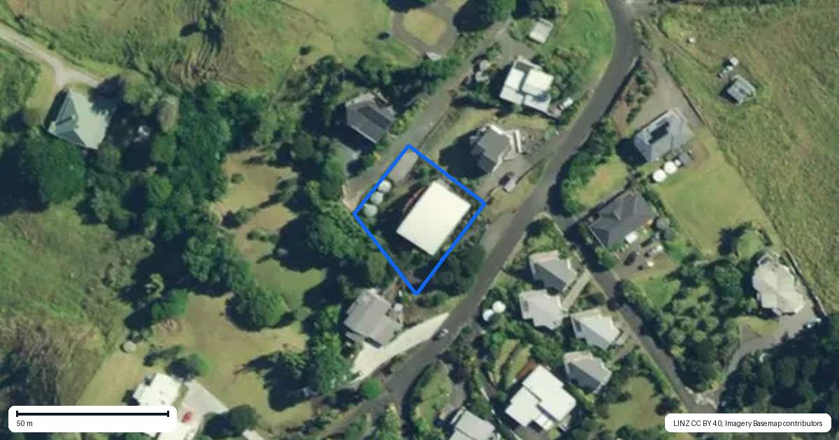 Property context map for 36 Reef View Road, Ahipara, Kaitaia