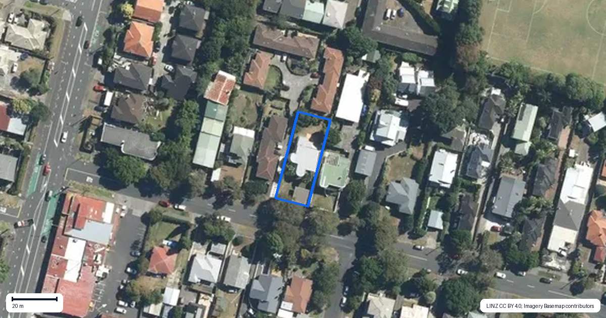 Property context map for 183 Landscape Road, Mount Eden, Auckland