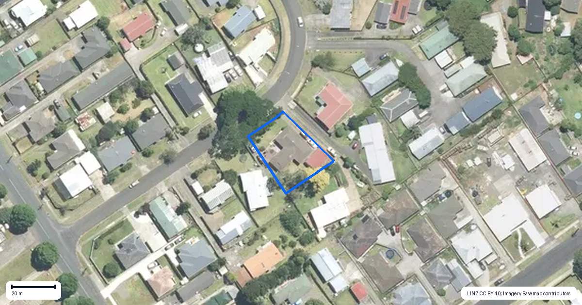 Property context map for 46 Tasman Street, Pukekohe