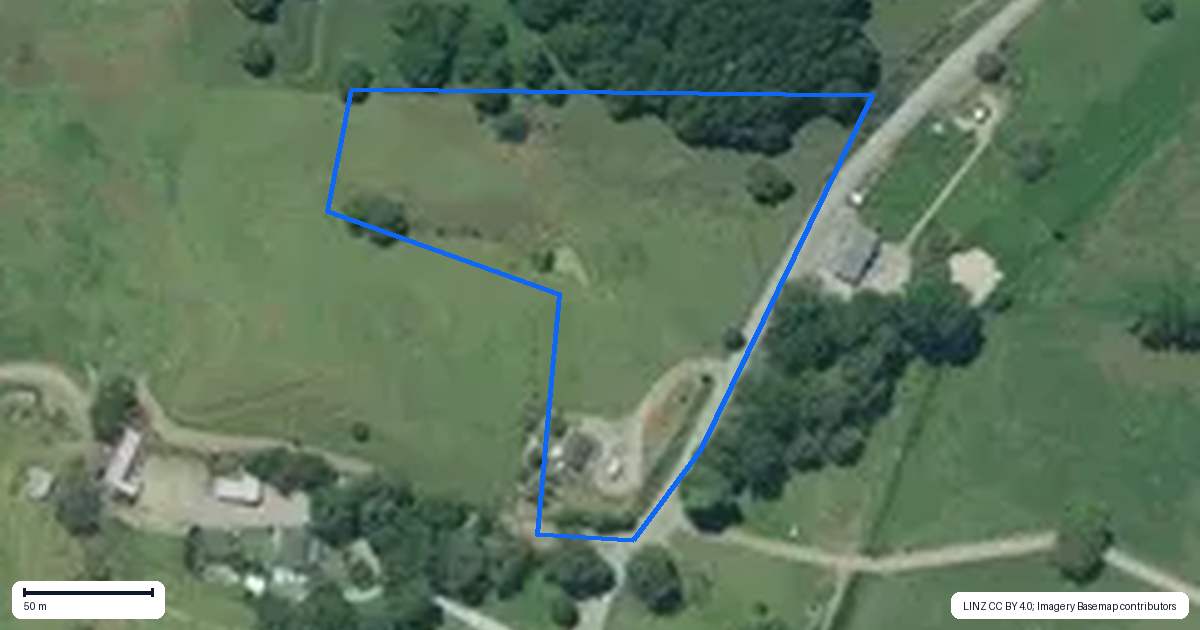 Property context map for 282 Callaghan Road, Maromaku, Kawakawa