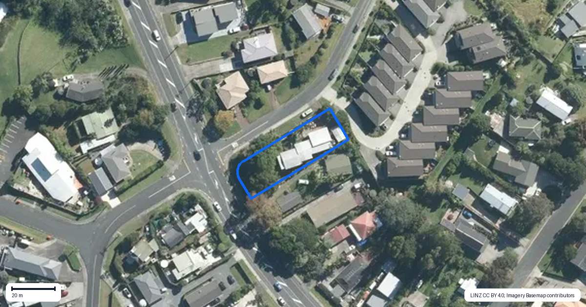 Property context map for 1 Melia Place, Stanmore Bay, Whangaparaoa