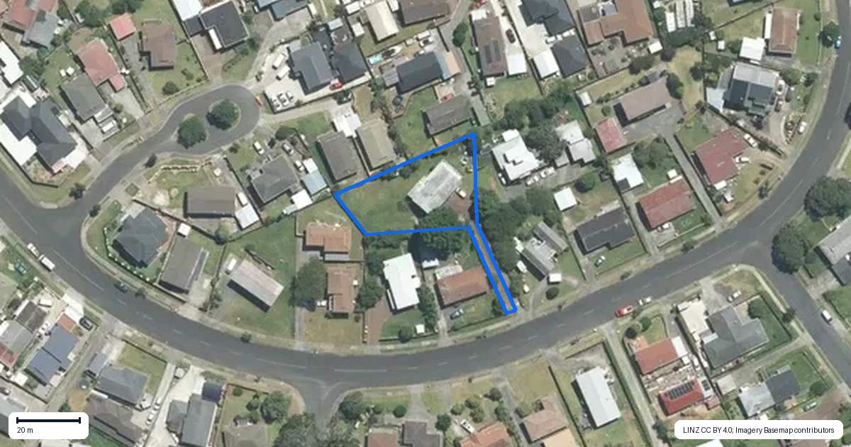Property context map for 24 Charntay Avenue, Clover Park, Auckland