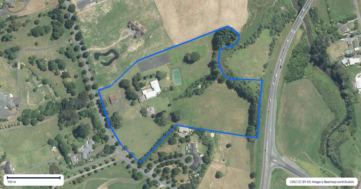Property context map for 15 Burberry Road, Karaka, Papakura
