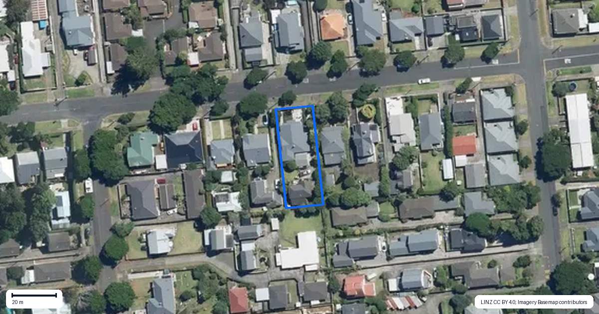 Property context map for 117 Grey Street, Onehunga, Auckland
