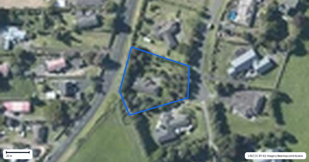 Property context map for 10 Gleaming Place, Waiuku