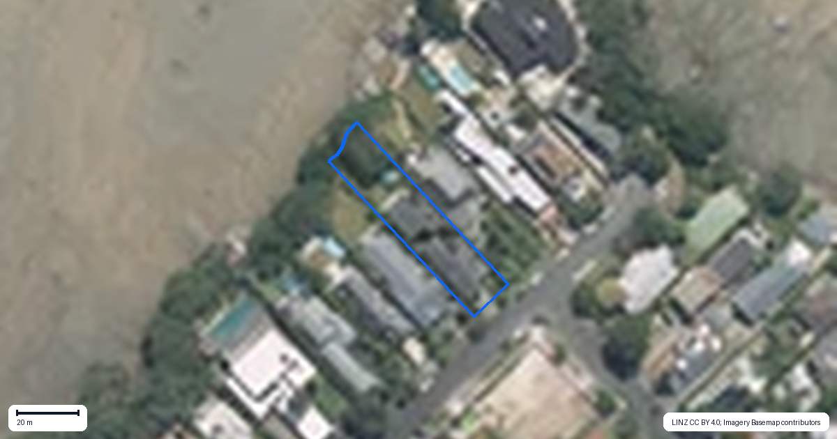 Property context map for 30 Rawene Avenue, Westmere, Auckland