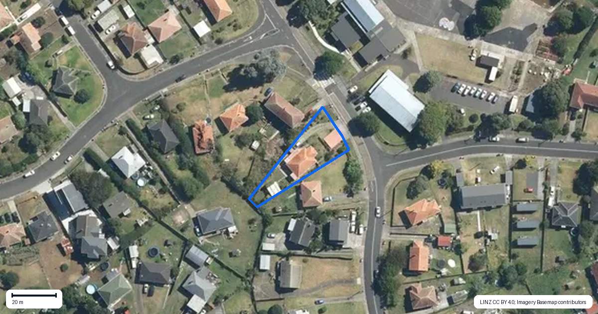 Property context map for 23 Potter Avenue, Wesley, Auckland