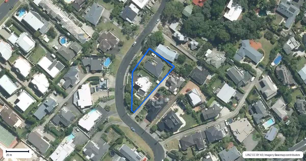 Property context map for 1/21 Eastcliffe Road, Castor Bay, Auckland