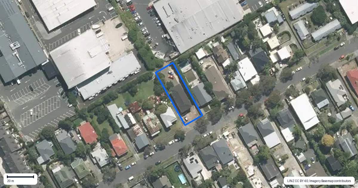 Property context map for 43 Sackville Street, Grey Lynn, Auckland