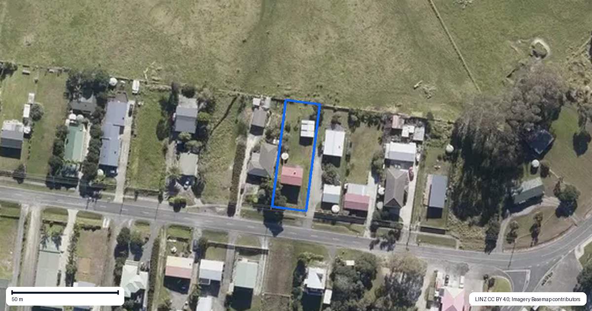 Property context map for 1537 Inland Road, Karikari Peninsula