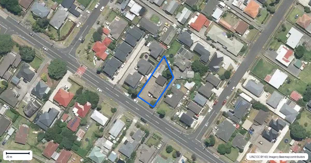 Property context map for 123A Russell Road, Manurewa, Auckland