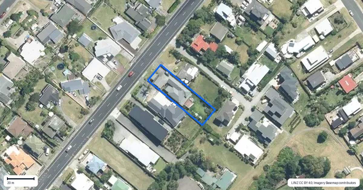 Property context map for 1047 Whangaparaoa Road, Tindalls Beach, Whangaparaoa