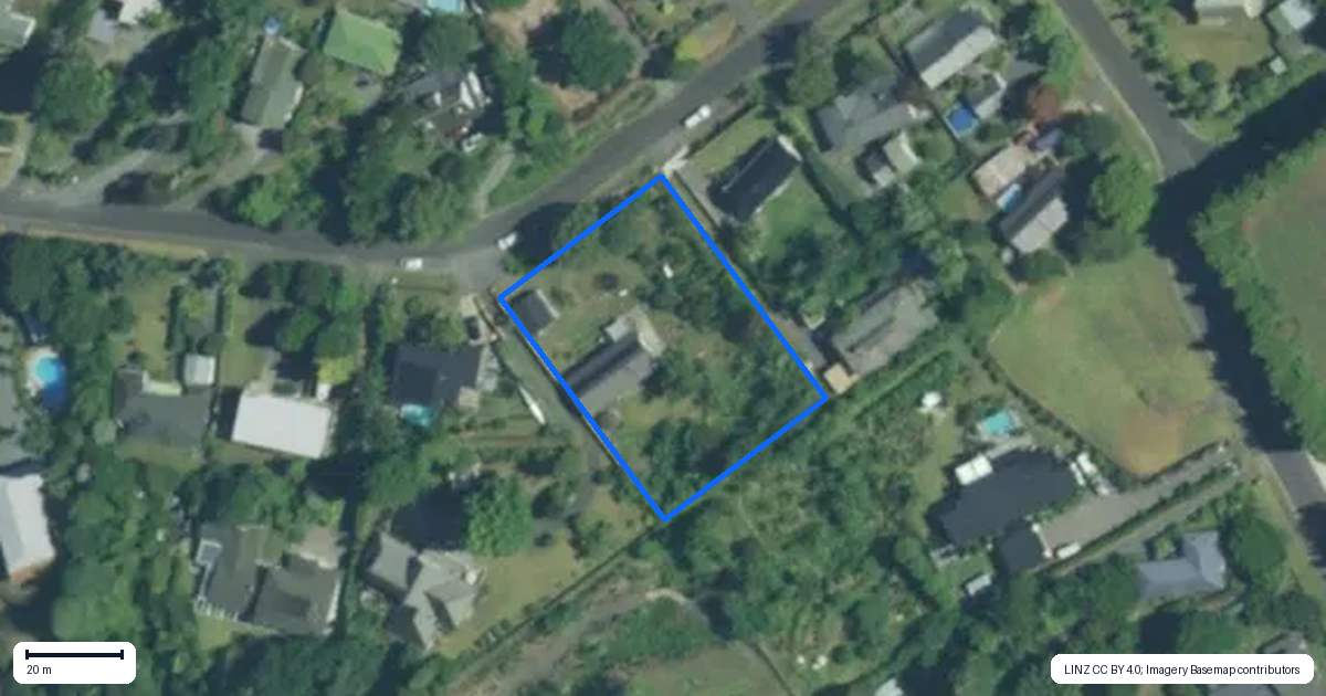 Property context map for 45 Kemp Road, Kerikeri