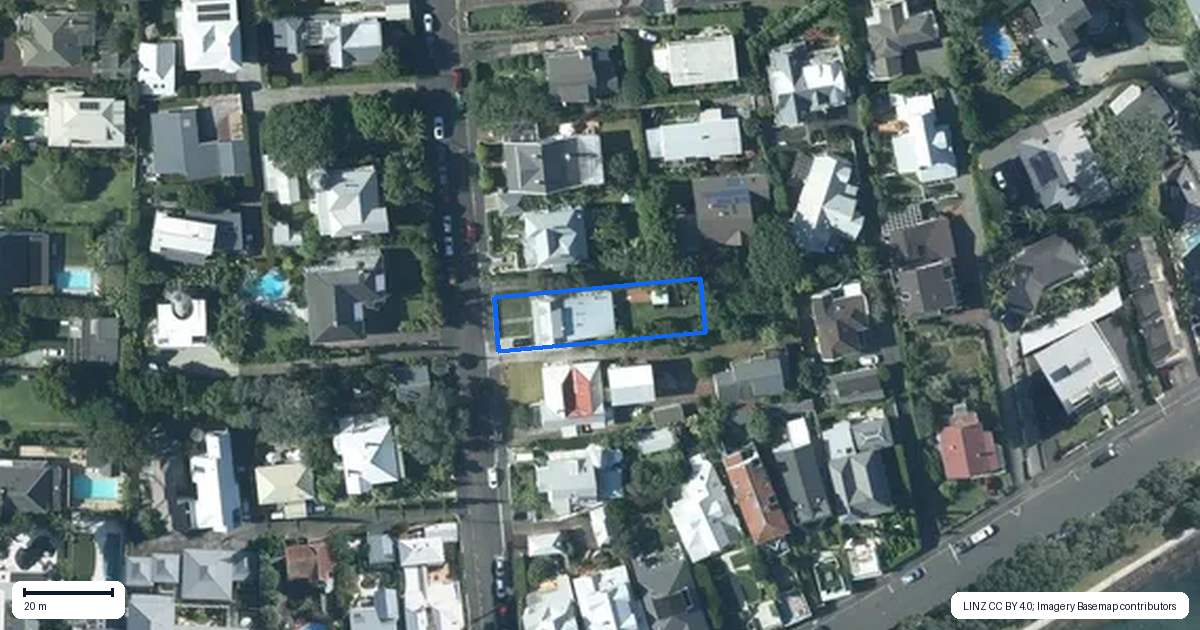 Property context map for 8 Mays Street, Devonport, Auckland