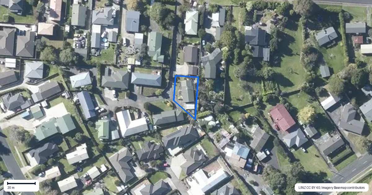 Property context map for 31C Kaiwaka Road, Waiuku