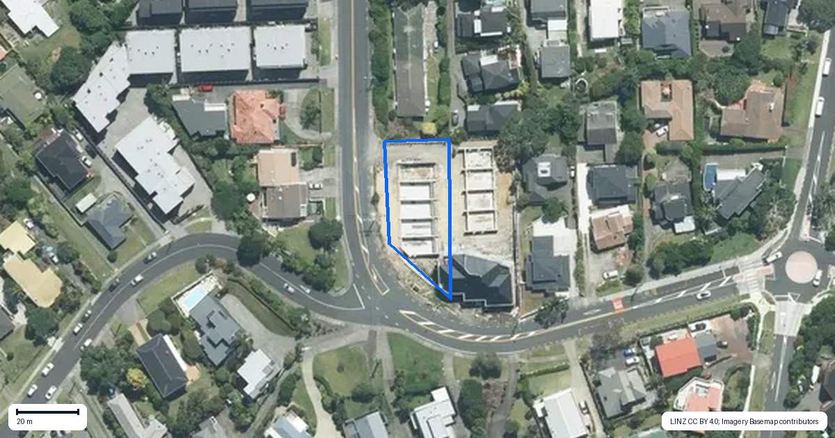Property context map for 403 Beach Road, Mairangi Bay, Auckland