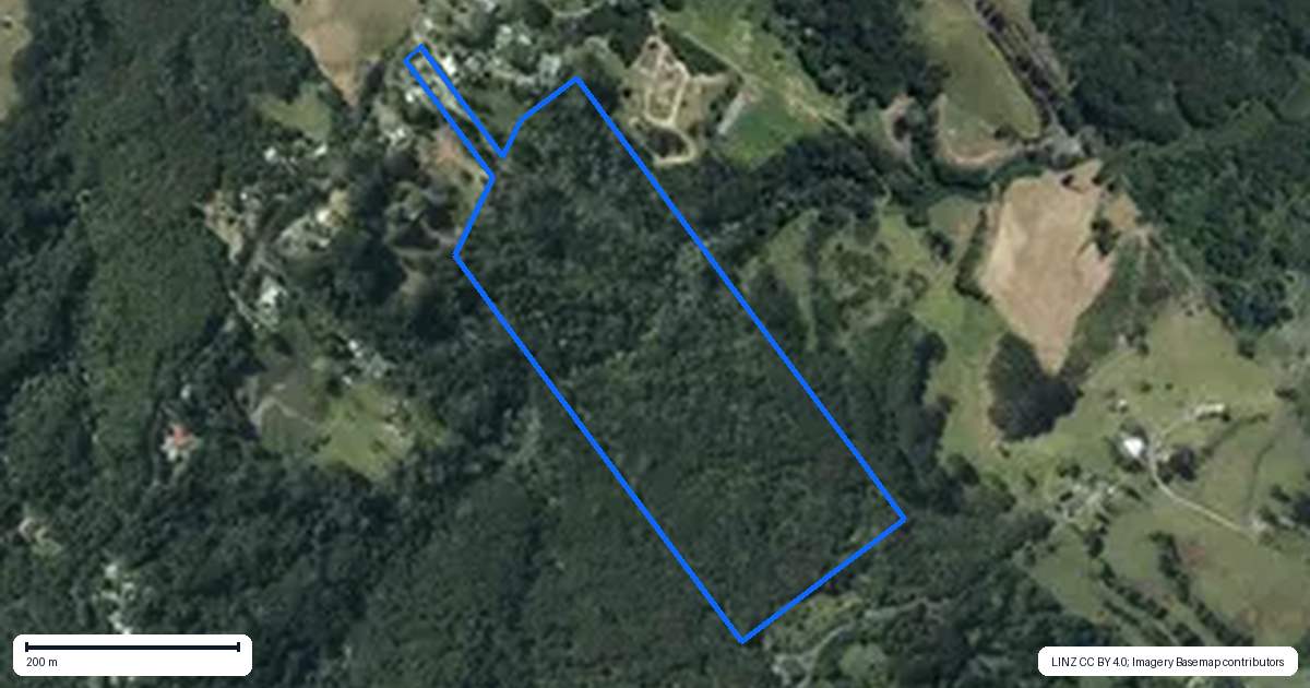 Property context map for 74 Christian Road, Swanson, Auckland