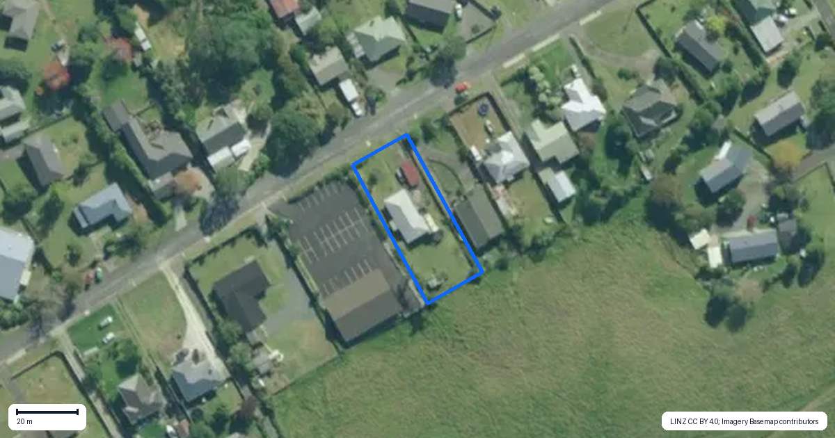 Property context map for 26 View Street, Maungaturoto
