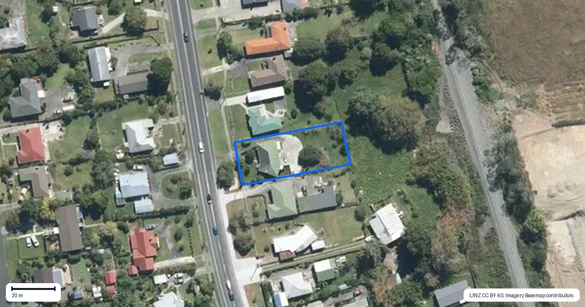 Property context map for 70 Rodney Street, Wellsford