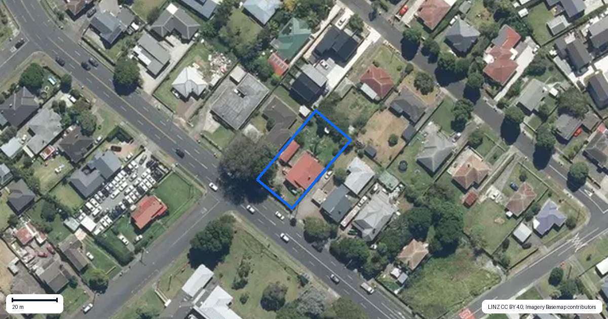 Property context map for 602 Great South Road, Otahuhu, Auckland