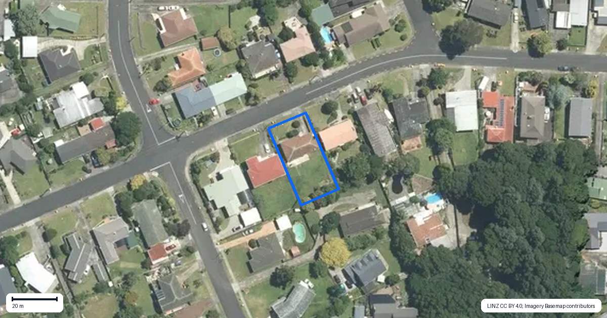 Property context map for 32 Collie Street, Hillpark, Auckland
