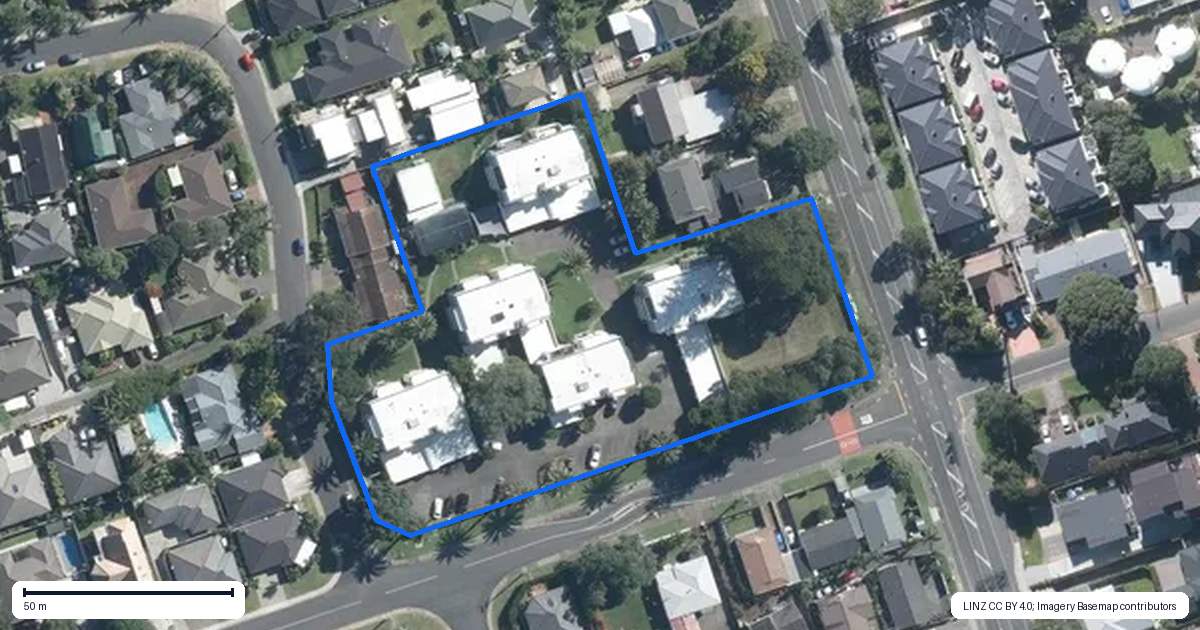 Property context map for 15F Puriri Avenue, Orewa