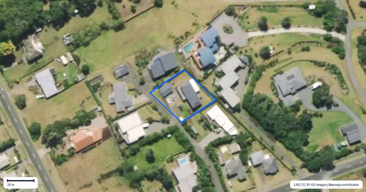 Property context map for 5 Moeatoa Lane, Baylys Beach