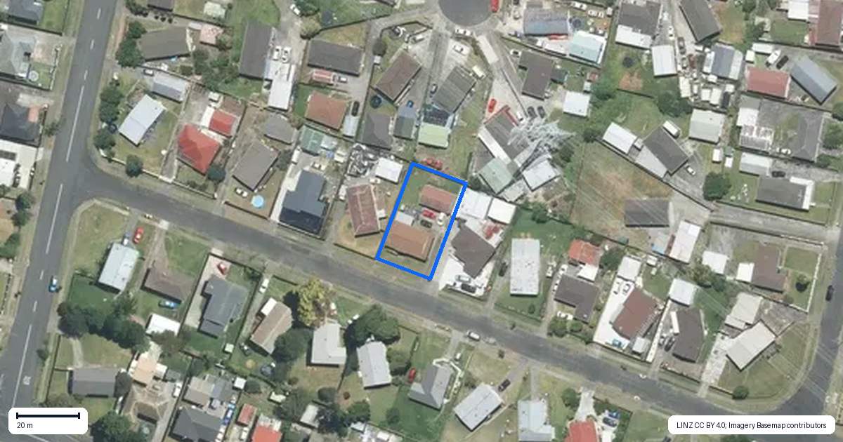 Property context map for 29 Darnell Crescent, Clover Park, Auckland