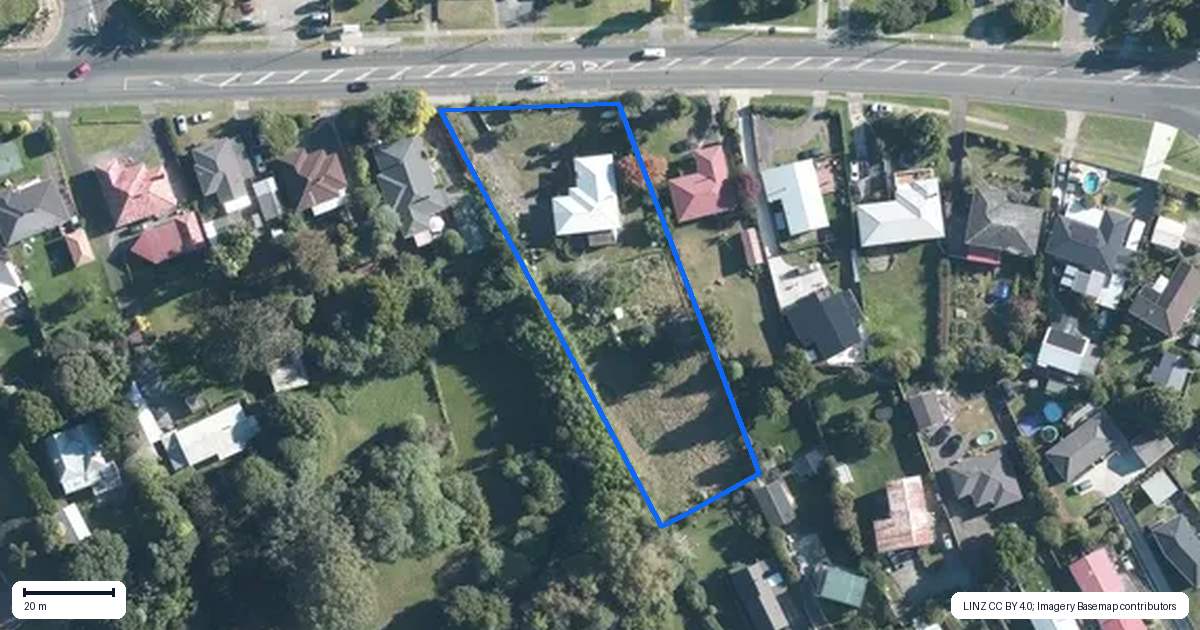 Property context map for 89 Kitchener Road, Waiuku