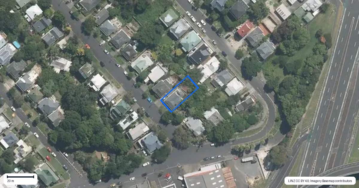 Property context map for 1 Alexander Street, Kingsland, Auckland