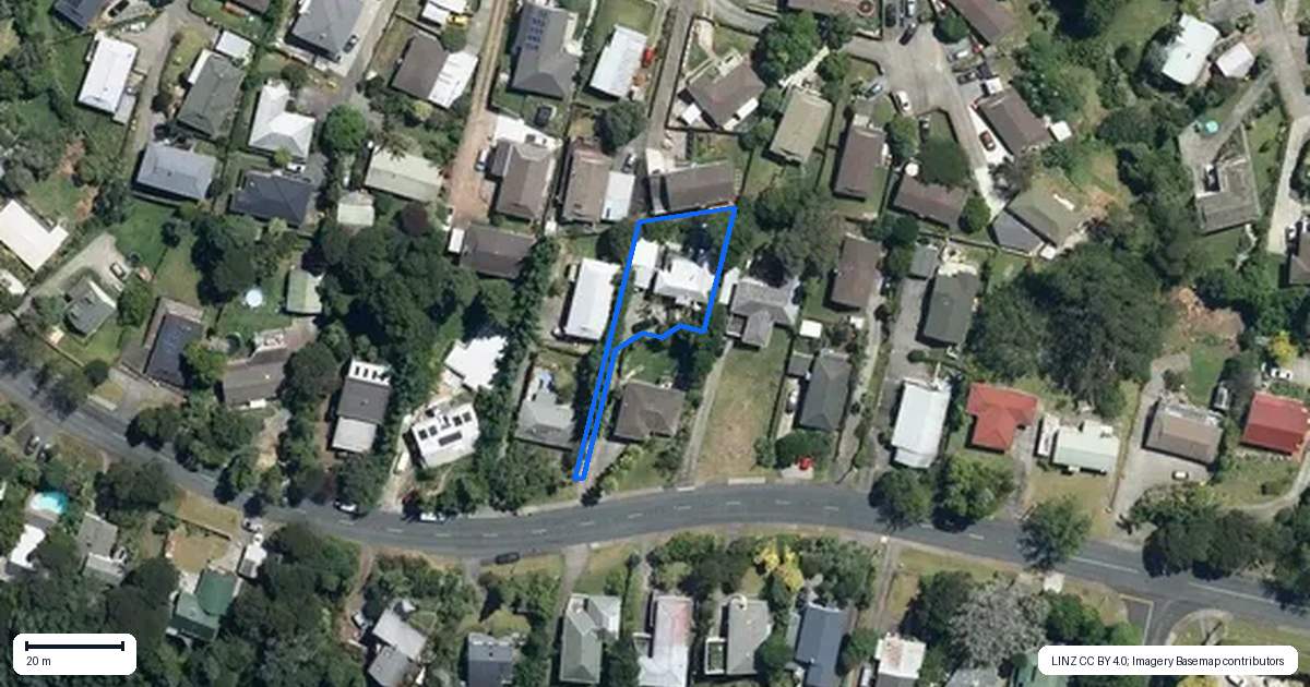 Property context map for 191 Glengarry Road, Glen Eden, Auckland