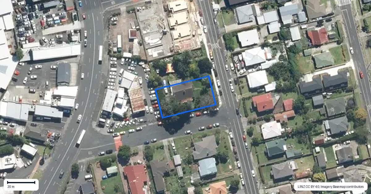 Property context map for 8 Alexander Street, Otahuhu, Auckland