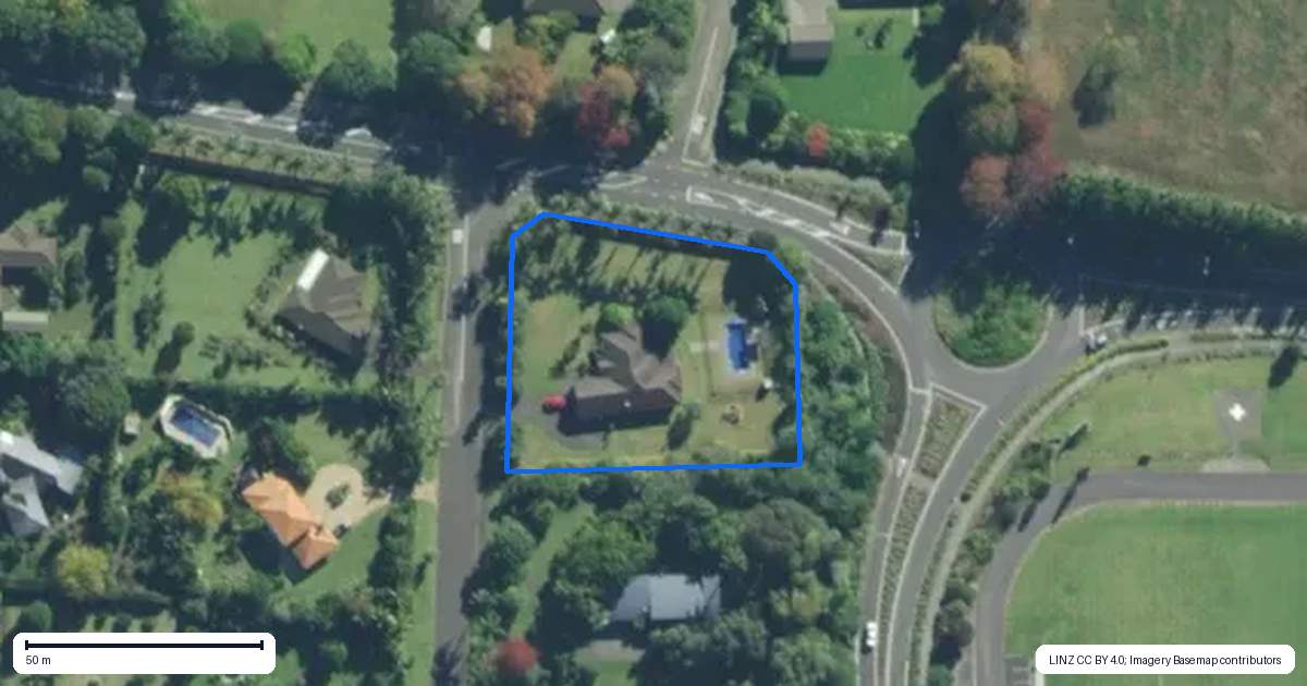Property context map for 1 Blue Marlin Drive, Kerikeri