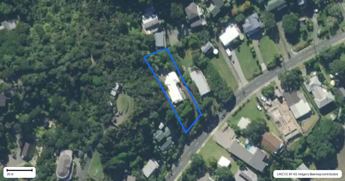 Property context map for 107 Wintle Street, Mangawhai Heads, Mangawhai