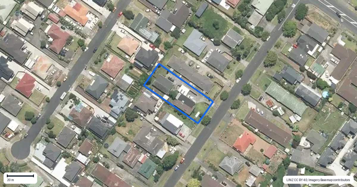 Property context map for 26A King Street, Papatoetoe, Auckland